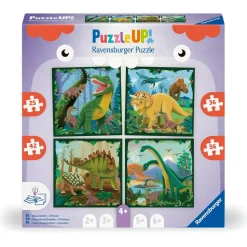 3 Puzzle Up! 4 ans : Les dinosaures - Ravensburger