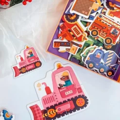 6 puzzles de 3 à 6 pièces : mes premiers Puzzles - Plan Toys