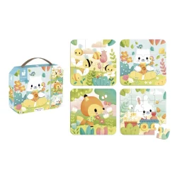 4 Puzzles évolutifs : 6 à 16 pièces - Janod