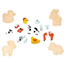 4 Puzzles Évolutifs Ferme - Janod