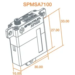 A7100 MT-MS MG HV Wing Servo - Spektrum - Spektrum