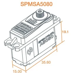 A6350 Ultra Torque - High Speed Brushless HV Servo - Spektrum - Spektrum