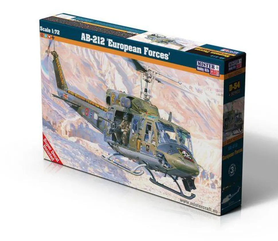 AB-212 "European Forces" - 1:72e - Mistercraft - MisterCraft