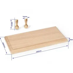 Accessoire pour maquette bateau en bois : socle en chêne massif et supports - OCCRE
