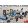 Accessoires de dioramas : Barils et jerricanes en plastique - Mini Art