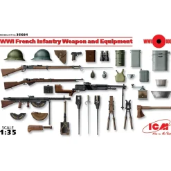Accessoires militaires : Armes et équipements d'Infanterie française WWI - ICM