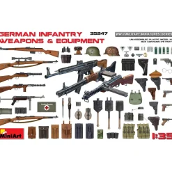 Accessoires militaires : Armes et équipement d'Infanterie allemand - Mini Art