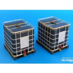 Accessoires pour diorama : 2 cuves de 1000L en kit à peindre - Glow2B