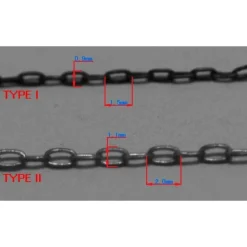 Accessoires pour maquette militaire : Jeu de chaînes fines universelles 40 cm (deux types) - Trumpeter