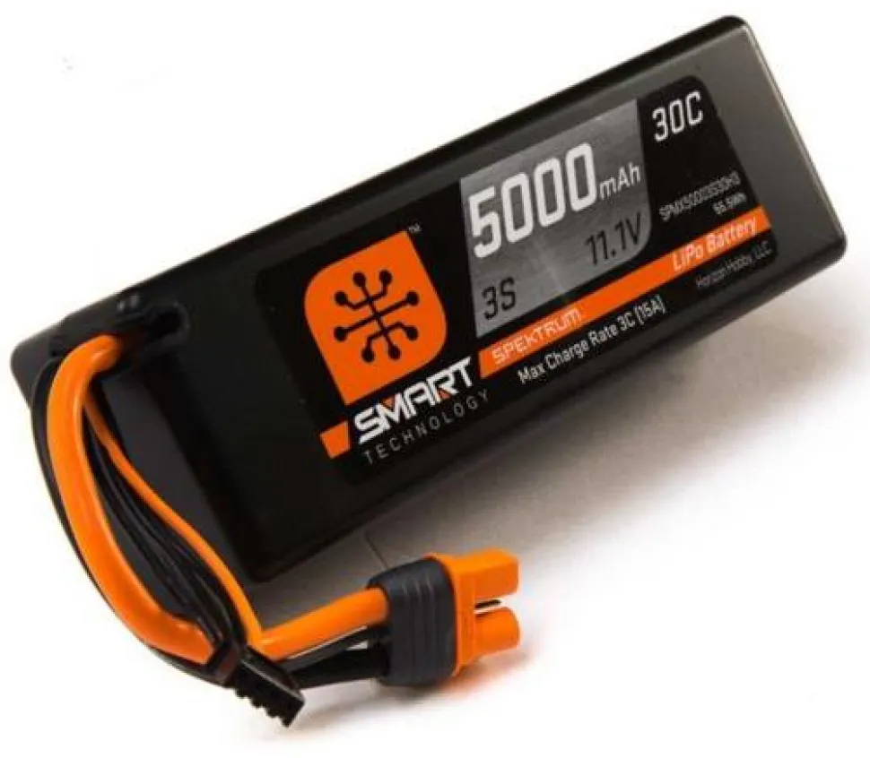 Accu Lipo 3S 11.1V 5000mAh 30C Hardcase IC3 - Spektrum