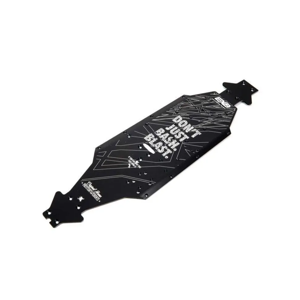 Aluminum Chassis CNC 7075 T6 LWB Black - Arrma - ARRma