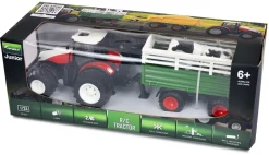 AMEWI Tracteur Avec Remorque à Bétail et Son et Lumière 1:24 RTR - Amewi
