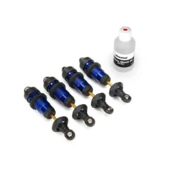 Amortisseurs Gtr Alu Anodise Bleu Assembles (Sans Ressorts) (4) - Traxxas