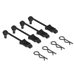 AR390165 - Retiens Clip Carrosserie 1/10 Scale Noir (4) - ARRma
