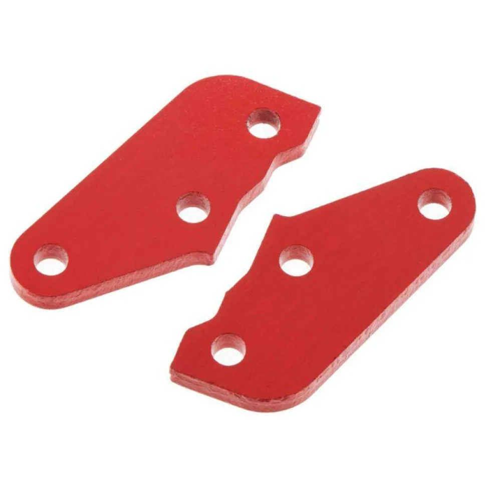 AR340072 Steering Plate A Aluminum Red (2) - ARRma