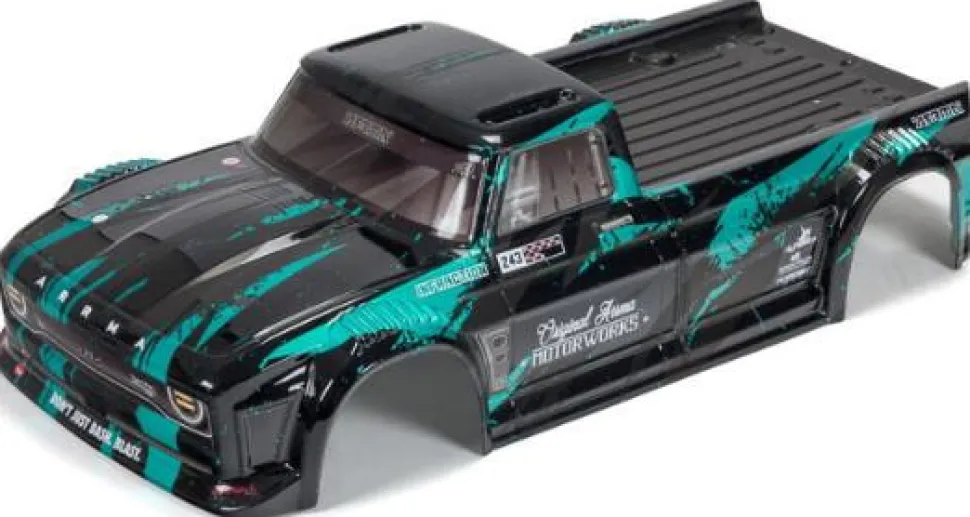 Arrma INFRACTION 4X4 3S BLX Finished Body Black/Teal - ARRma