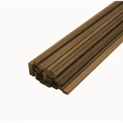 Baguettes en bois x 6 : Noyer 1,5 x 3 x 1000 mm - Disarmodel
