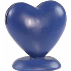 Boite de 8 Porte-cartes Coeur en résine 5cm, Bleu Roy - RueDeLaFete