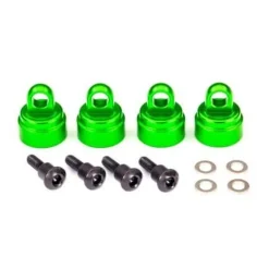 Bouchons D'Amortisseurs Alu Anodise Vert (4) - Traxxas