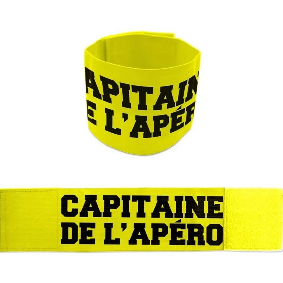 BRASSARD Capitaine de l'Apéro, jaune - RueDeLaFete