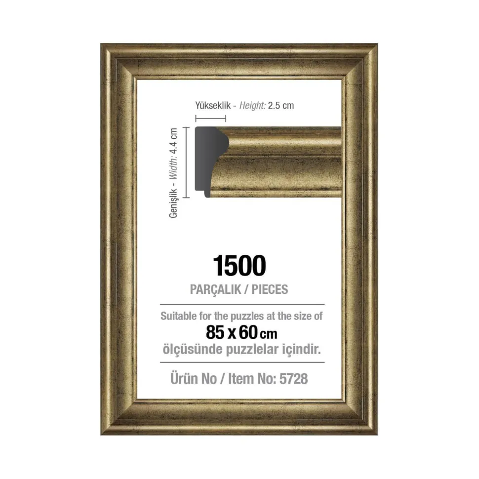 Cadre pour puzzle de 1500 pièces - 43 mm : Argent - Art Puzzle