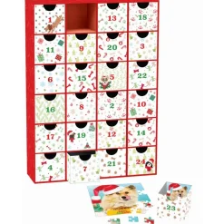 Calendrier de l'avent : 24 Puzzles - Pattes de Noël - Eurographics