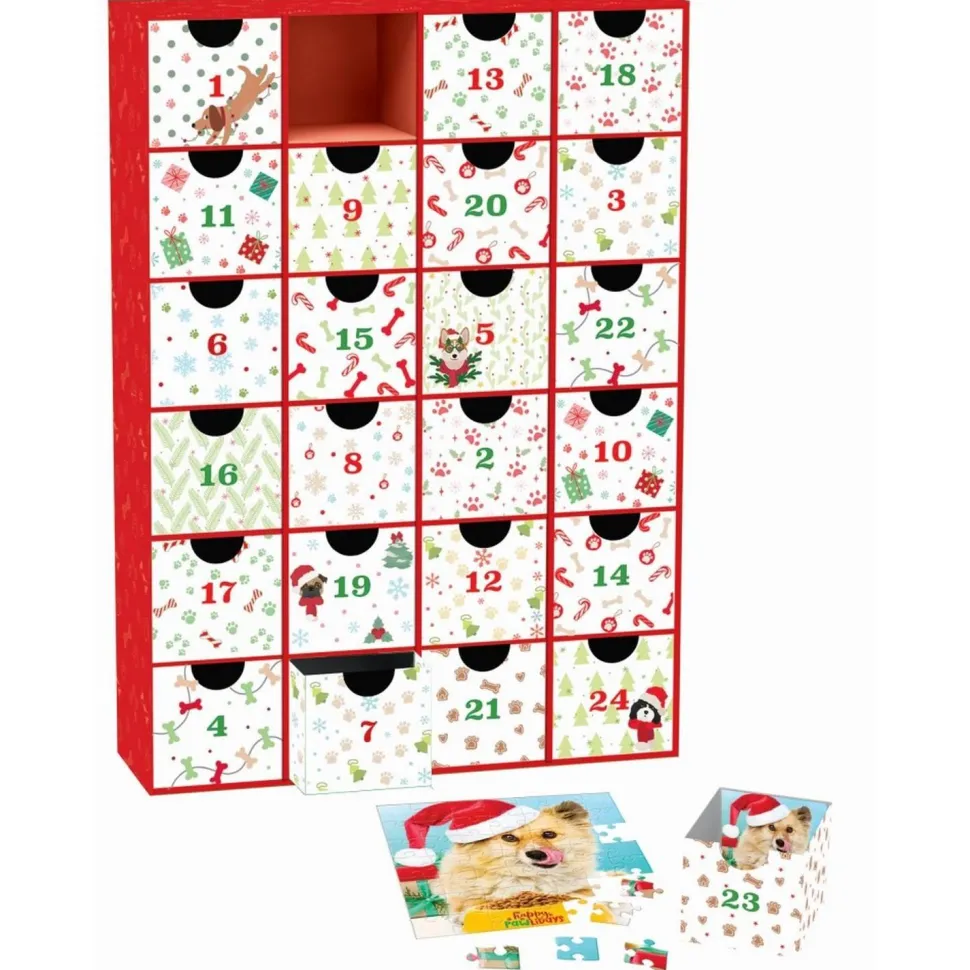Calendrier de l'avent : 24 Puzzles - Pattes de Noël - Eurographics