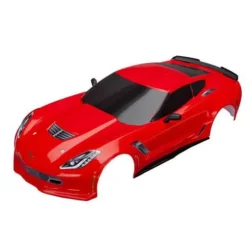 Carrosserie Chevrolet Corvette Z06 Rouge Peinte Et Decoree - Traxxas - Traxxas