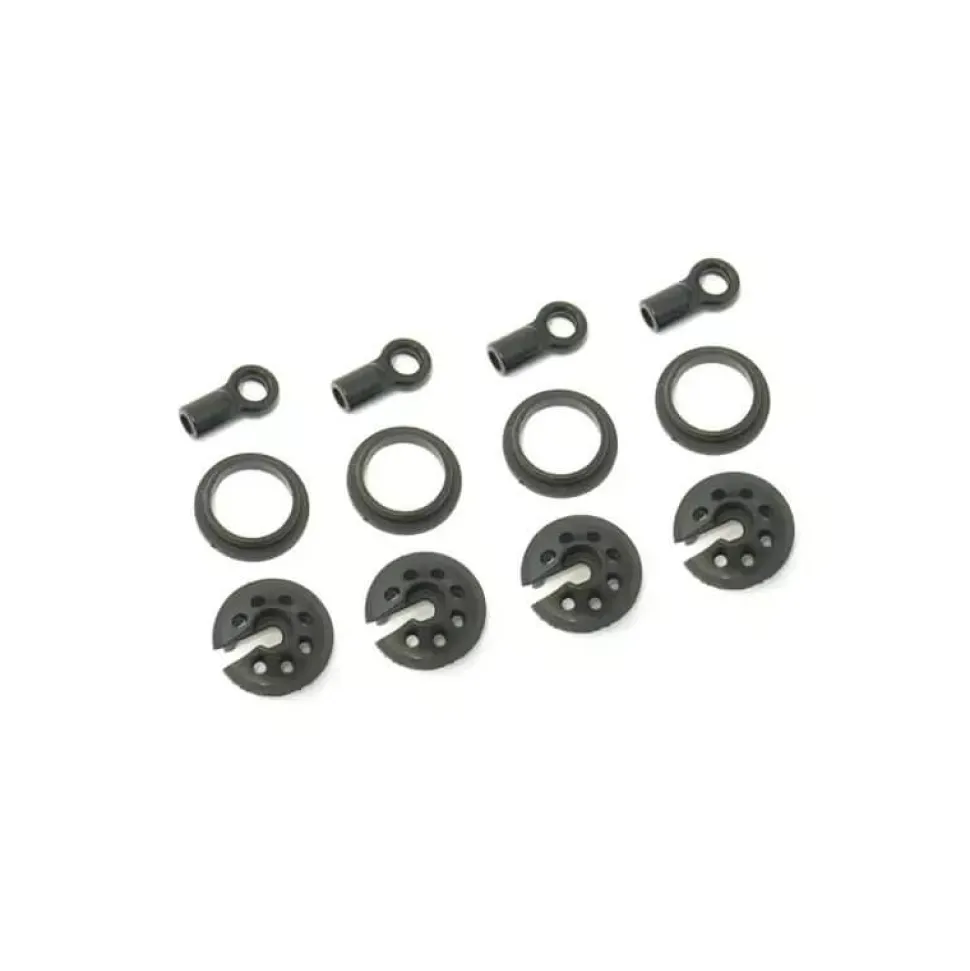 Chapes et maintien ressort Amortisseurs STR8 - HobbyTek - HOBBYTECH