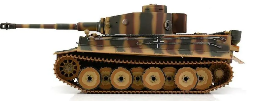 Char RC Tiger I Early Production Camo 1/16 BB Metal RTR 2.4Ghz - Torro