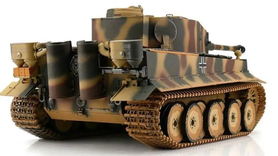 Char RC Tiger I Early Production Camo 1/16 BB Metal RTR 2.4Ghz - Torro