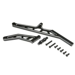 Chassis Brace SetRearAluminum Black: DBXL-E 2.0 - Losi - TLR