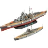 Coffret deux maquettes bateaux : Le légendaire Bismarck - Revell