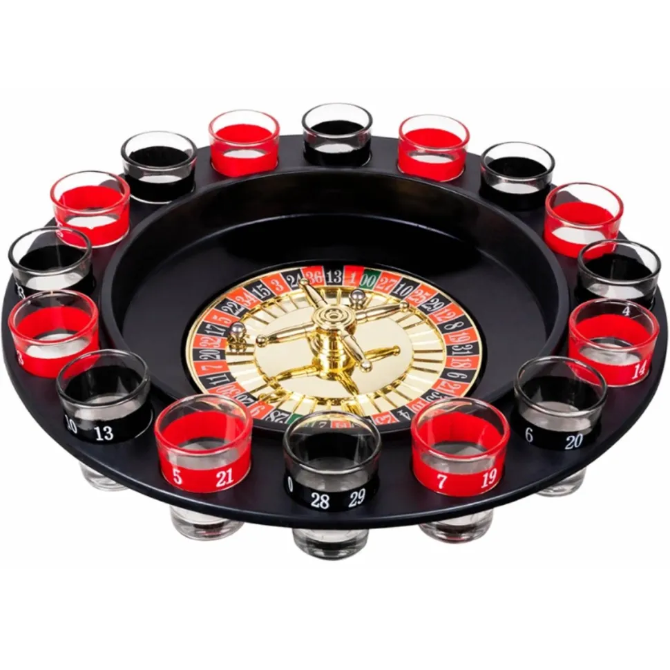 Coffret jeu Drinking Roulette ø 30cm - RueDeLaFete