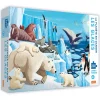Coffret livre et Puzzle 220 pièces : La Planète En Danger : Les Glaces - Sassi