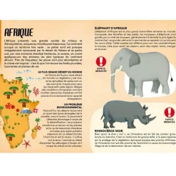 Coffret livre et puzzle de 205 pièces : Voyage, Découvre, Explore : Les espèces menacées - Sassi