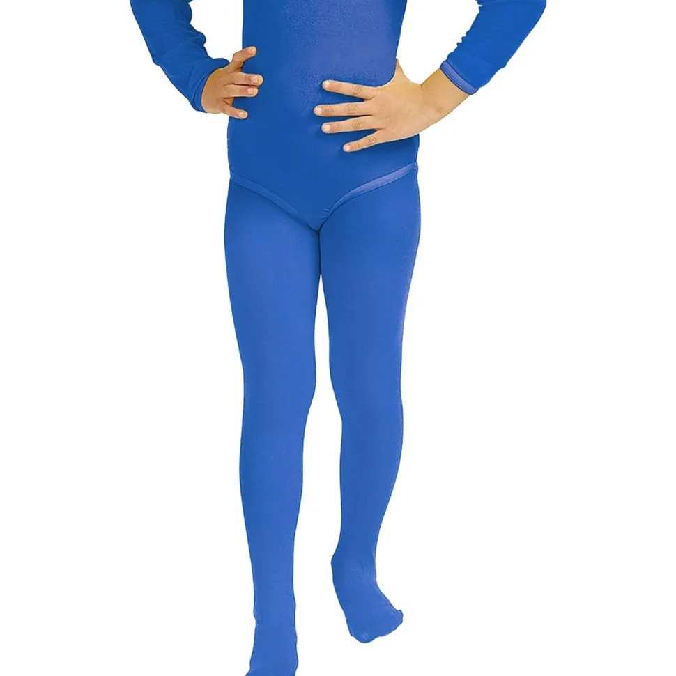 Collants enfant 140-152 cm, Bleu - RueDeLaFete