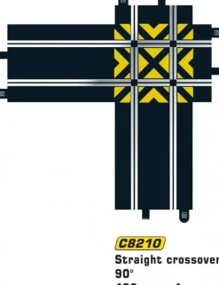 Croisement droit 90° - Scalextric