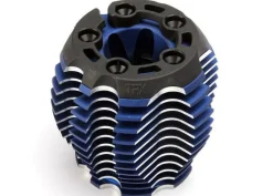 Culasse Power Tune Alu Anodisee Bleu + Support Plastique Trx 3.3 - Traxxas