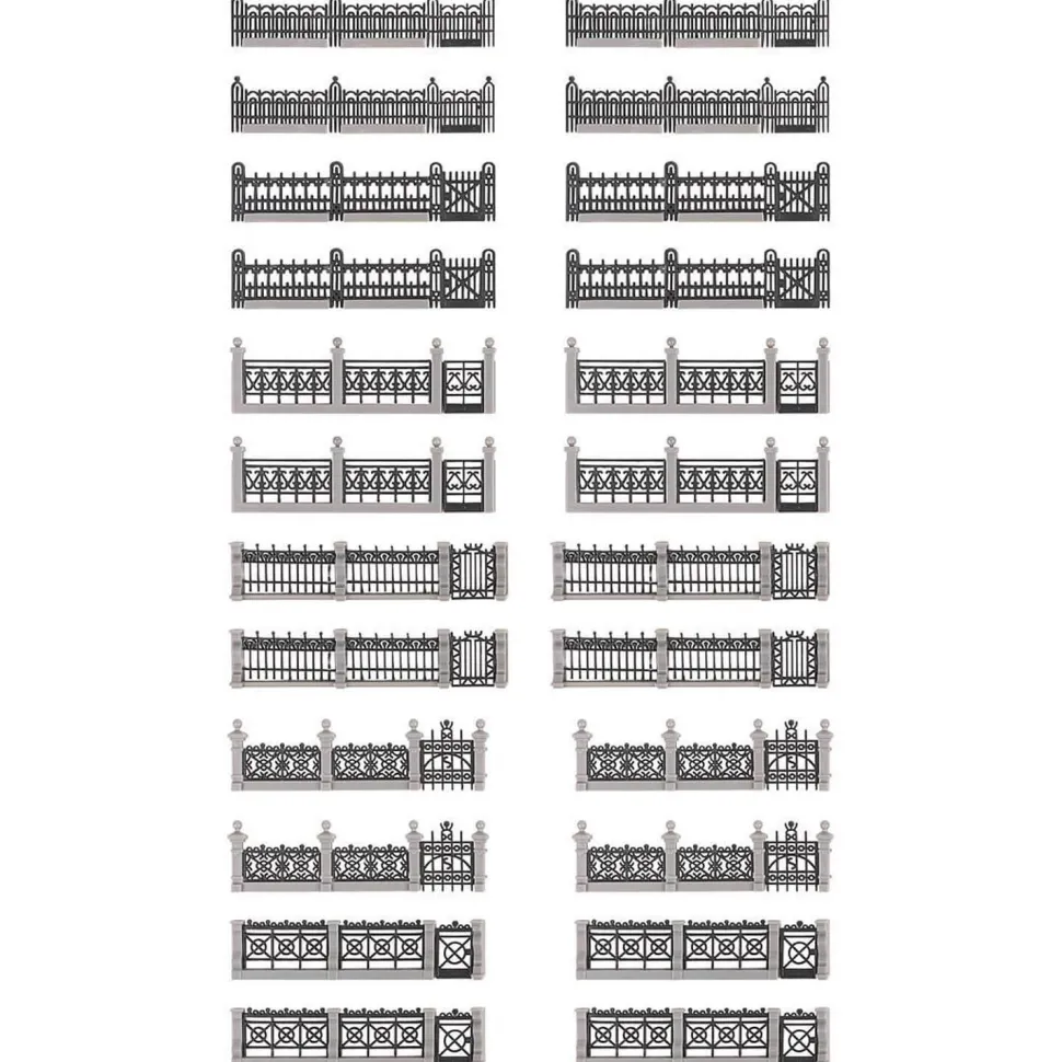 Décor pour Modélisme HO : clôtures en fer - Faller