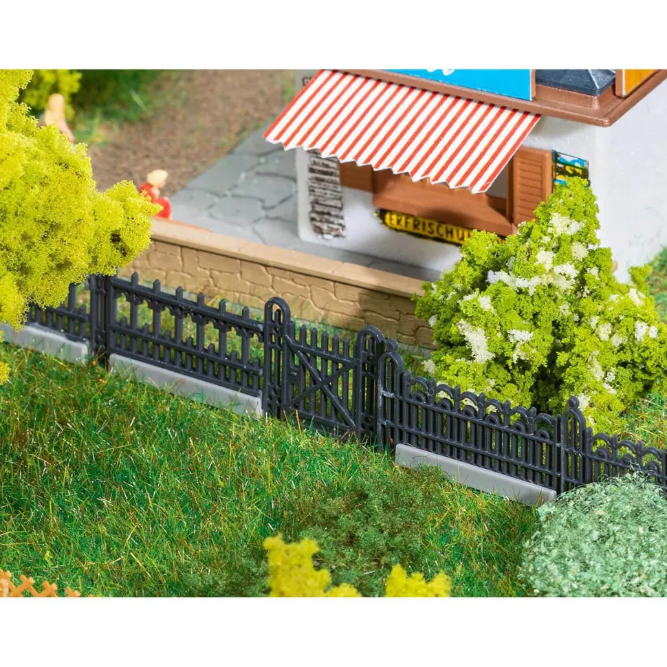 Décor pour Modélisme HO : clôtures en fer - Faller