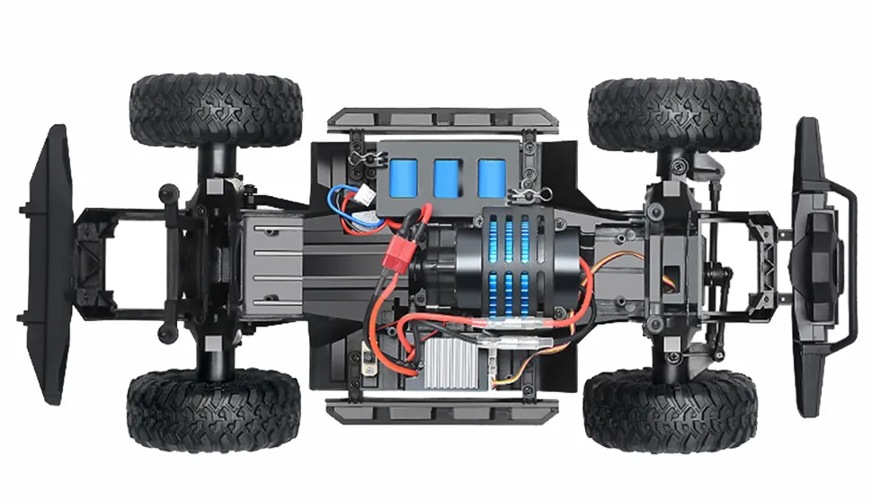 Dirt Climbing SUV Race Crawler 4WD 1:10 RTR Blanc et Rouge - Amewi