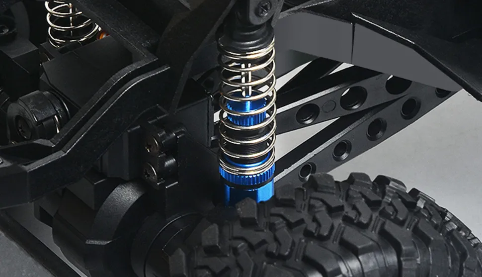 Dirt Climbing SUV Race Crawler 4WD 1:10 RTR Blanc et Rouge - Amewi