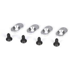 Engine Mount Inserts & Screws, 19.5/58 (4): 5T - Losi - TLR