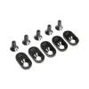 EngineMntInsert&Screws, BLK, 22T(5): 5ive-T 2.0 - Losi - TLR