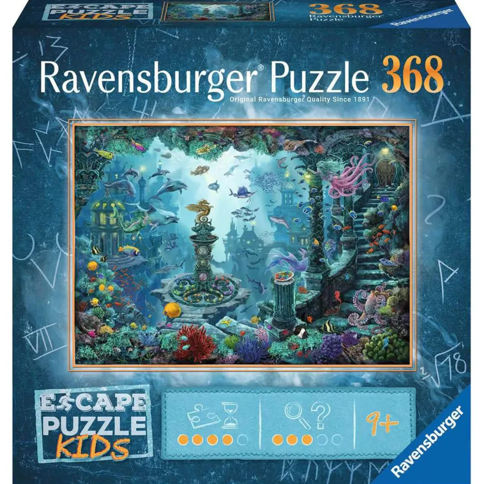 Escape puzzle Kids 368 pièces : Au royaume sous-marin - Ravensburger
