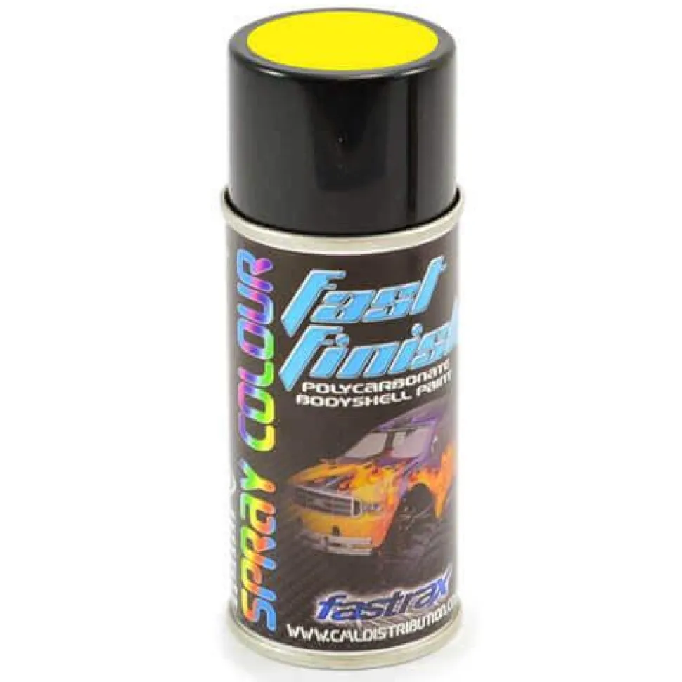 Fast Finish Jaune Glow Spray Paint 150Ml - Fastrax