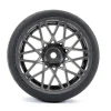 Fastrax 1:10e Street/Tread Tyre Star Spoke Gun Metal Wheel Set - Fastrax