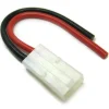 Female Tamiya Connector With 10cm 14AWG (1.62mm diam - 2.08mm2 sect) Fil Silicone - Etronix