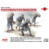 Figurines : Infanterie française avec masques à gaz (1916) - ICM